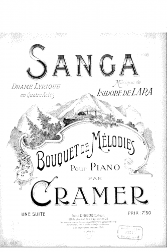 Cramer - Bouquet de mélodies sur 'Sanga' - Score