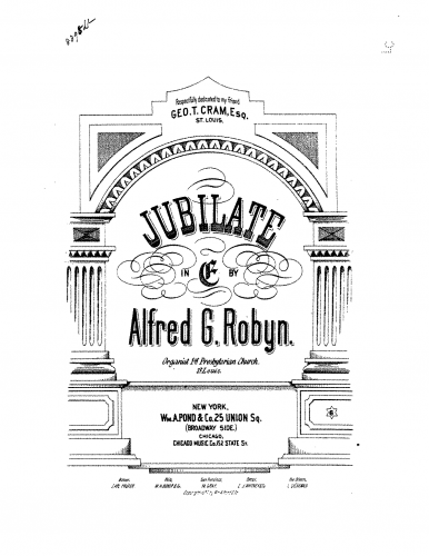 Robyn - Jubilate and Gloria in E major - Score