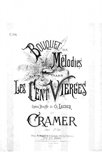 Cramer - Bouquet de mélodies sur 'Les cent vierges' - Score