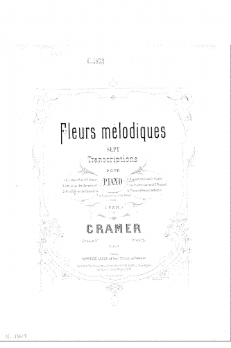 Rupés - Rappelle-toi - For Piano solo (Cramer) - Score