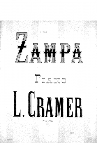 Cramer - Fantaisie brillante sur 'Zampa' - Score