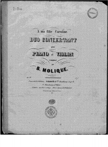 Molique - Duo concertant - Score