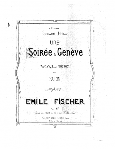 Fischer - Une soirée à Genève - Score