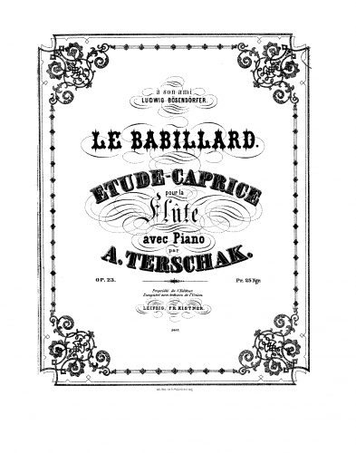 Terschak - Le Babillard - Flute Part