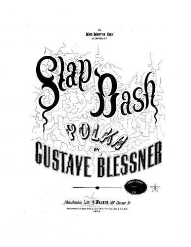 Blessner - Slap Dash Polka - Score