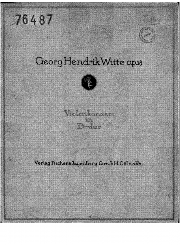 Witte - Violin Concerto - Score