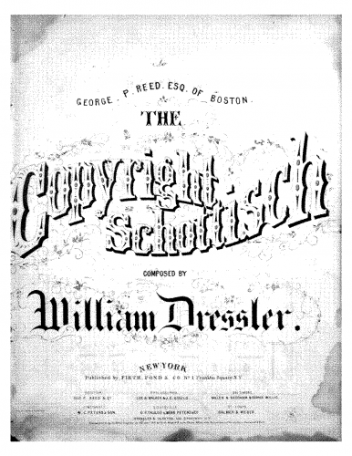 Dressler - The Copyright Schottisch - Score