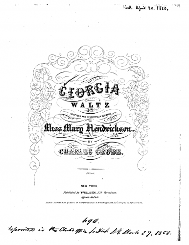 Grube - Georgia Waltz - Score