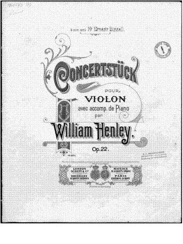 Henley - Concertstück - Score