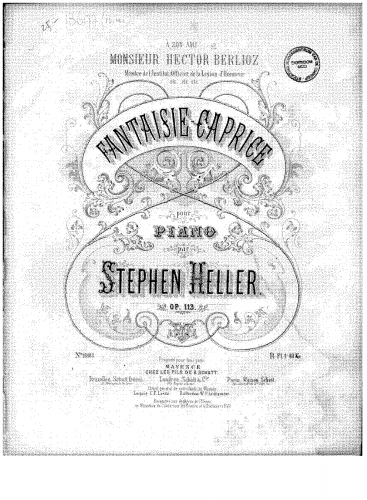 Heller - Fantaisie-Caprice - Score