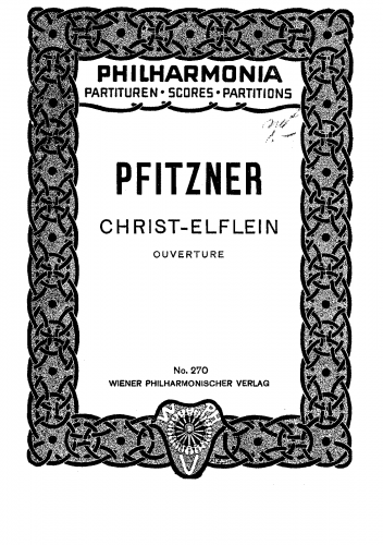 Pfitzner - Das Christ-Elflein - Overture - Score