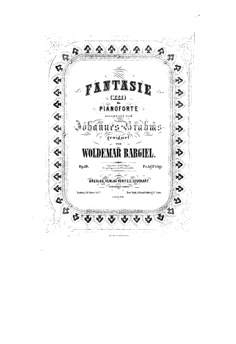 Bargiel - Fantasy No. 3 - Score