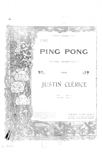 Clérice - Ping-Pong - Score