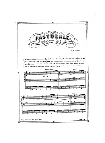 Whiting - Pastorale - Score