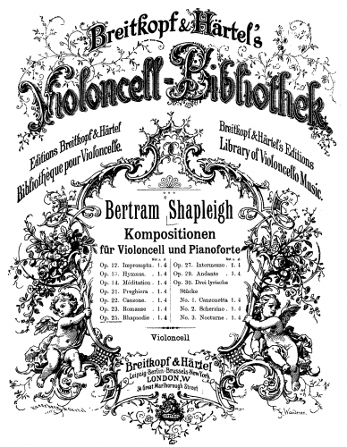 Shapleigh - Rhapsodie, Op. 25 - Score