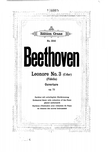 Beethoven - Leonora Overture No. 3 - Score