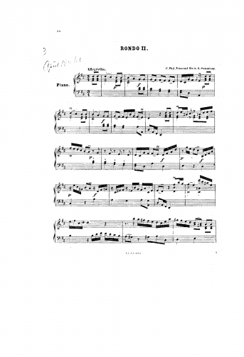 Bach - Rondo in D Major - Score