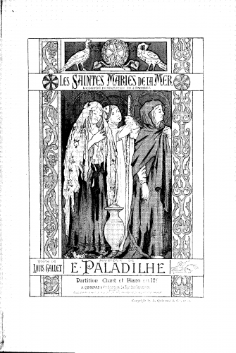 Paladilhe - Les saintes Maries de la mer - Vocal Score - Score