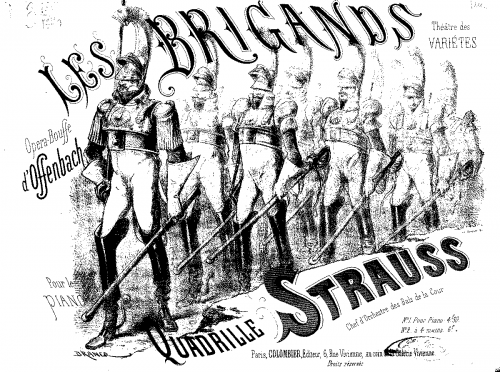 Strauss - Quadrille sur 'Les brigands' - Score