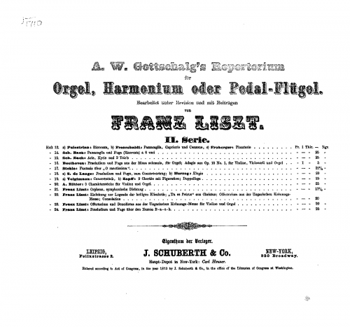 Ritter - 5 Characterstücke - Organ score and violin part