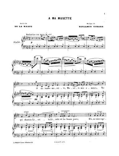 Godard - A ma Musette - Score