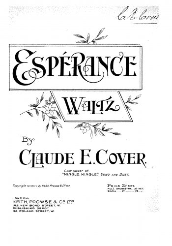 Cover - Esperance - Score