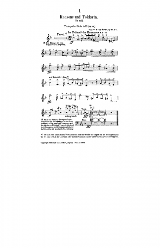 Karg-Elert - 3 Sinfonische Kanzonen - Trumpet