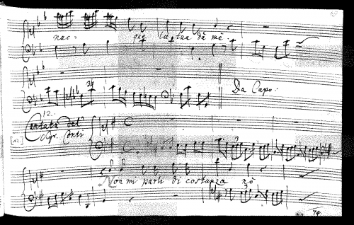 Conti - Non mi parli di costanza - Score