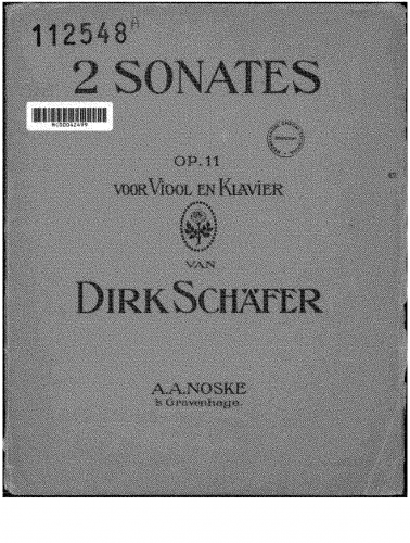 Schäfer - Violin Sonata No. 4 - Score