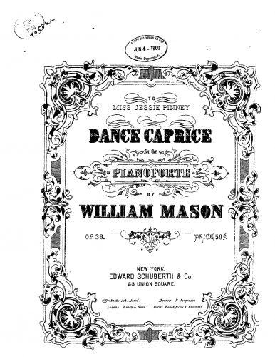 Mason - Dance Caprice - Score