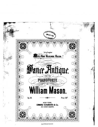 Mason - Dance Antique - Score