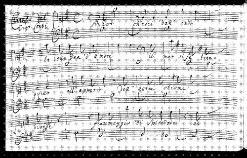 Conti - Amor ch'usci dall'onde - Score
