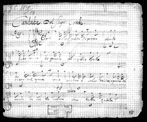 Conti - Clori che sul mattin di prima - Score