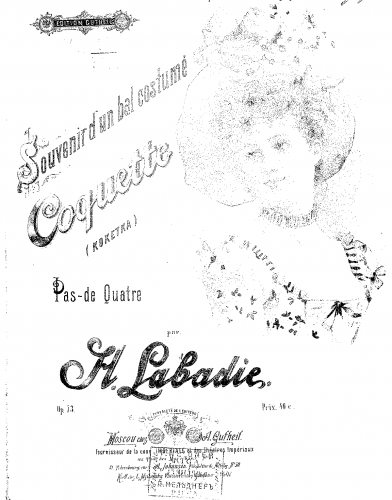 Labadie - Souvenir d'un bal costumé — Coquette - Score