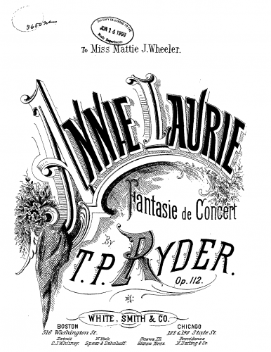 Ryder - Annie Laurie - Score