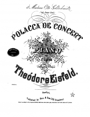 Eisfeld - Polacca de Concert in B-flat major - Score