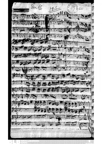 Molter - Sonata grossa in D minor - Score
