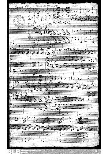 Molter - Sinfonia in G major - Score