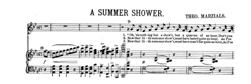 Marzials - A Summer Shower - Score