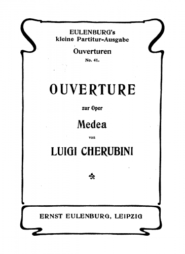 Cherubini - Médée - Overture - Score