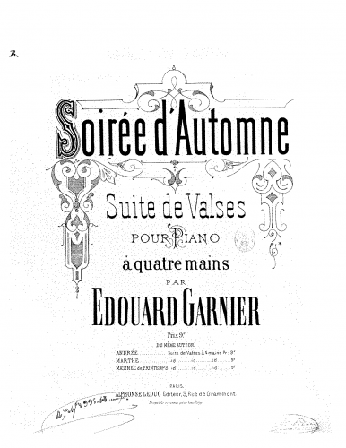 Garnier - Soirée d'automne - Score