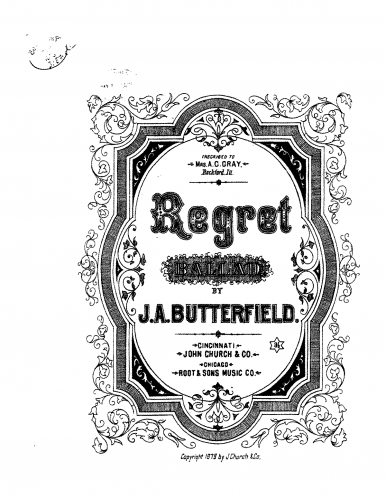 Butterfield - Regret - Score