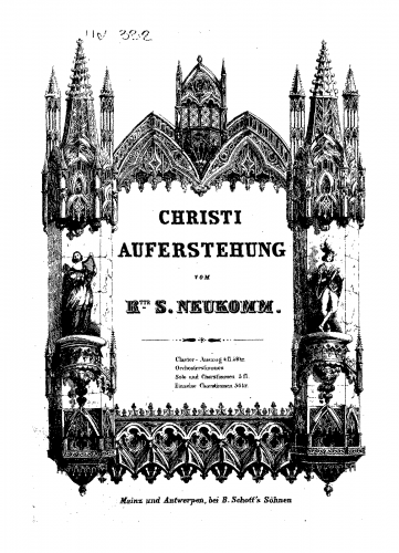 Neukomm - Christi Auferstehung - Vocal Score - Score