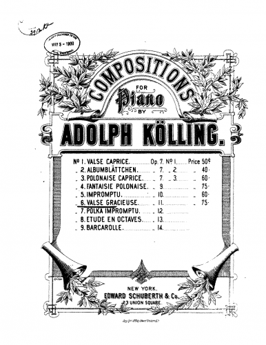 Kölling - Valse gracieuse - Score