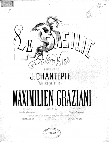 Graziani - Le basilic - Score