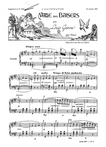 Ganne - Valse des baisers - Score