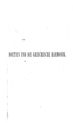 Boëthius - Fünf Bücher über die Musik - Translations German - Complete book