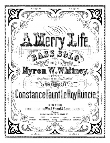 Runcie - A Merry Life - Score