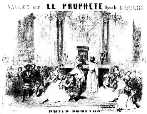 Ettling - Suite des valses sur 'Le prophète' - Score