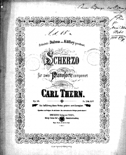 Thern - Scherzo - Score